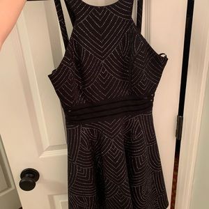 Black sequined dress
